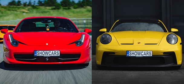 Ferrari 458 Italia versus Porsche 911 Carrera GT3