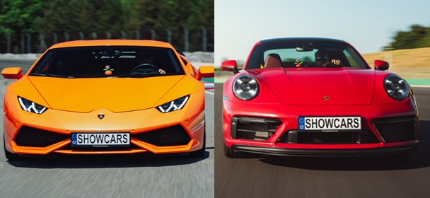 Lamborghini Huracán LP610-4 versus Porsche 911 Carrera GTS4