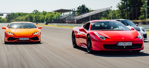 Masarykův okruh Brno nebo okruh Most - Ferrari, Lamborghini, Porsche 911