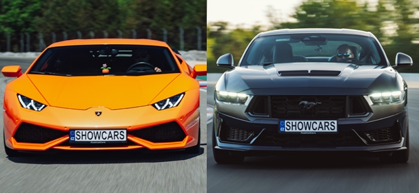 Lamborghini vs Mustang DARK HORSE